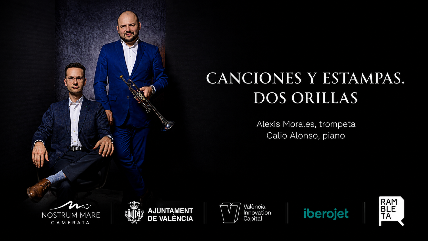 Cartel 'Canciones y estampas - Dos orillas'